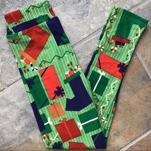 🎄NWOT LuLaRoe Kids Christmas Leggings🎁